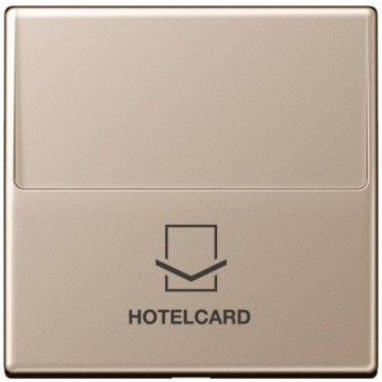 Накладка JUNG А500 на карточный выключатель Hotelcard (шампань)