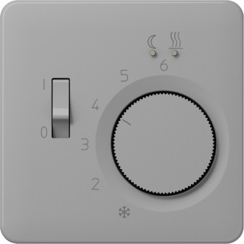 Накладка JUNG CD 500/CD plus регулятора теплого пола (мех.FTR231U) серая