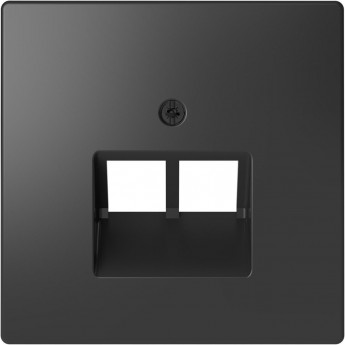 Накладка JUNG ECO PROFI для компьютерной/телефонной розетки (антрацит)