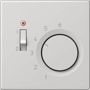 Накладка JUNG LS 990 термостата комнатного с выключателем (мех TR231U, TR241U) светло-серая