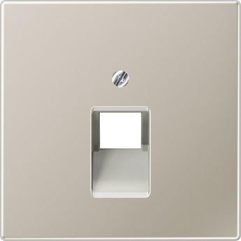 Накладка JUNG LS METAL для компьютерной розетки 1хRJ45 (стальной)