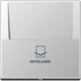 Накладка JUNG LS METAL на карточный выключатель Hotelcard (алюминий)