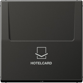 Накладка JUNG LS METAL на карточный выключатель Hotelcard (антрацит)