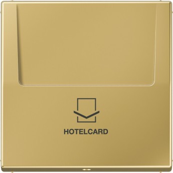 Накладка JUNG LS METAL на карточный выключатель Hotelcard (латунь)