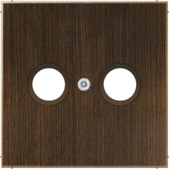 Накладка JUNG LS METAL на розетку телевизионную TV/FM (античная латунь)