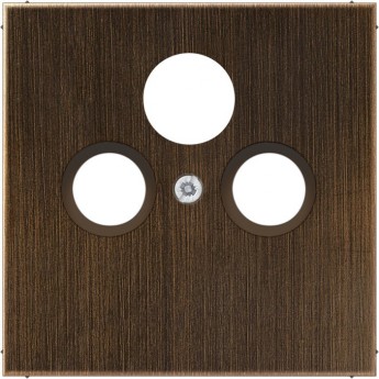 Накладка JUNG LS METAL на розетку телевизионную TV/FM/SAT (античная латунь)