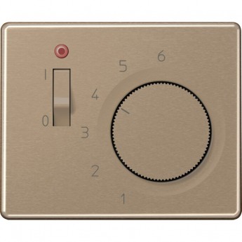 Накладка JUNG SL 500 термостата комнатного с выключателем (мех TR231U, TR241U) бронза
