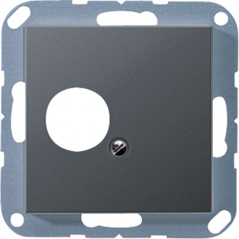 Накладка мультимедийной розетки JUNG А-серия (антрацит матовый)