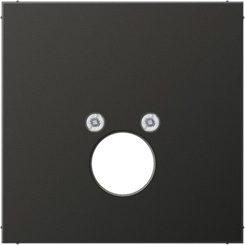 Накладка на аудиорозетку JUNG LS METAL для 1-го (2-х) разъемов High End (антрацит)