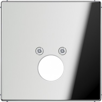 Накладка на аудиорозетку JUNG LS METAL для 1-го (2-х) разъемов High End (хром)