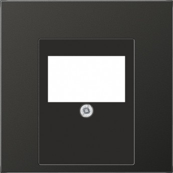 Накладка на аудиорозетку JUNG LS METAL из металла (антрацит)