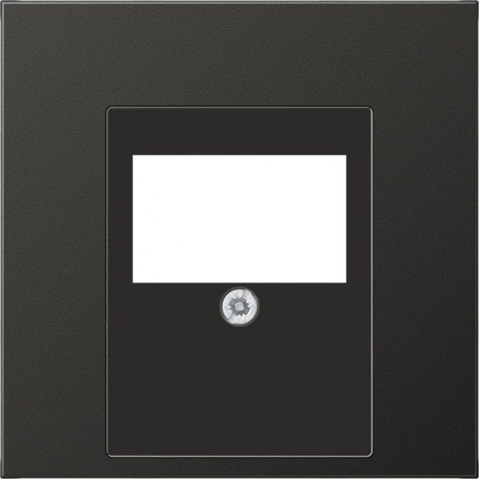 Накладка на аудиорозетку JUNG LS METAL из металла (антрацит) AL2969TAN