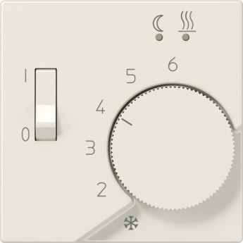 Накладка на термостат JUNG AS 500 с выключателем (бежевый)