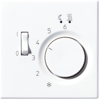 Накладка на термостат JUNG LS 990 с выключателем (белый)