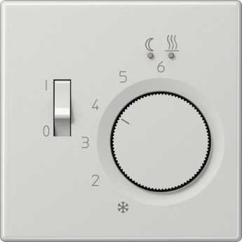 Накладка на термостат JUNG LS 990 с выключателем (светло-серый)