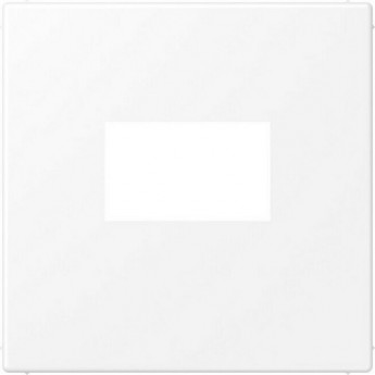 Накладка на USB-розетку JUNG LS 990 скрытый монтаж (белый матовый)