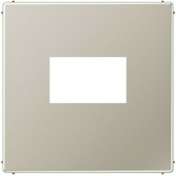 Накладка на USB-розетку JUNG LS METAL скрытый монтаж (нержавеющая сталь)