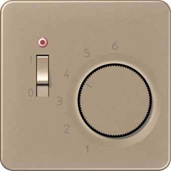 Накладка термостата комнатного JUNG A 500 с выключателем (мех TR231U, TR241U) бронза