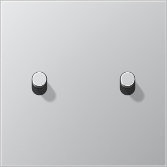 Накладка тумблера JUNG LS1912 1 пост, 2 тумблера, цилиндр (алюминий)