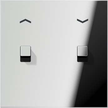 Накладка тумблера JUNG LS1912 1 пост, 2 тумблера (хром)