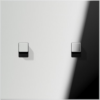 Накладка тумблера JUNG LS1912 1 пост, 2 тумблера, куб (хром)