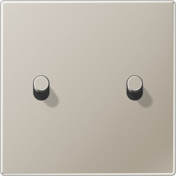 Накладка тумблера JUNG LS1912 1 пост, 2 тумблера,цилиндр (сталь)