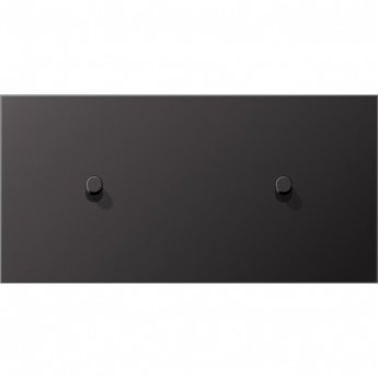 Накладка тумблера JUNG LS1912 2 поста, для горизонтальной установки, тумблеры 1+1 (черный лакированный алюминий)