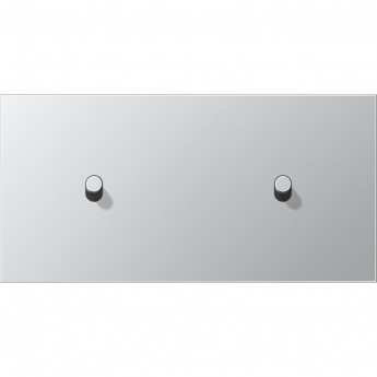 Накладка тумблера JUNG LS1912 2 поста, для горизонтальной установки, тумблеры 1+1, цилиндр (алюминий)