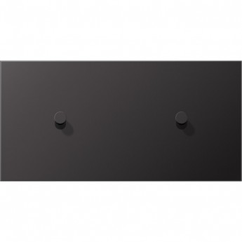 Накладка тумблера JUNG LS1912 2 поста, для горизонтальной установки, тумблеры 1+1, конус (черный лакированный алюминий)