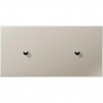 Накладка тумблера JUNG LS1912 2 поста, для горизонтальной установки, тумблеры 1+1, конус (сталь)