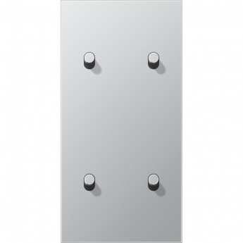 Накладка тумблера JUNG LS1912 2 поста, для вертикальной установки, тумблеры 2+2, цилиндр (алюминий)