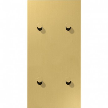 Накладка тумблера JUNG LS1912 2 поста, для вертикальной установки, тумблеры 2+2, конус (латунь)