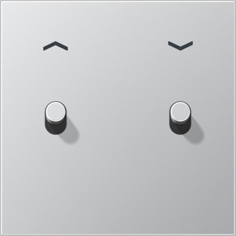 Накладка тумблера JUNG LS1912 с символом «стрелки», 1 пост, 2 тумблера, цилиндр (алюминий)