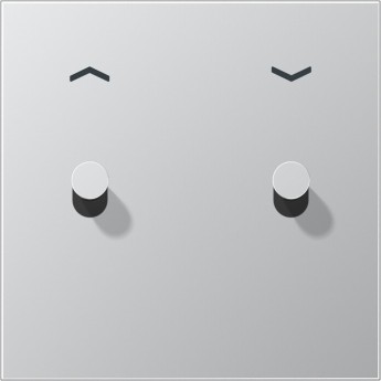 Накладка тумблера JUNG LS1912 с символом «стрелки», 1 пост, 2 тумблера, конус (алюминий)