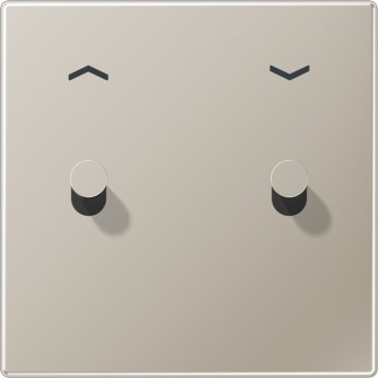 Накладка тумблера JUNG LS1912 с символом «стрелки», 1 пост, 2 тумблера, конус (сталь)