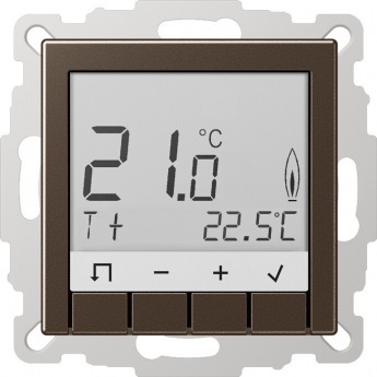 Программируемый термостат JUNG А-серия мокко Программируемый термостат JUNG А-серия мокко