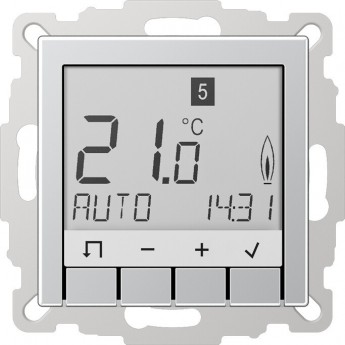 Программируемый термостат JUNG A500 алюминий Программируемый термостат JUNG A500 алюминий