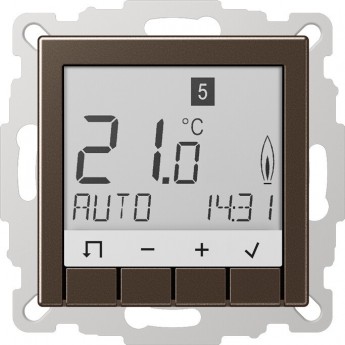 Программируемый термостат JUNG A500 мокко Программируемый термостат JUNG A500 мокко