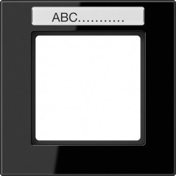 Рамка 1 пост JUNG A CREATION с полем для надписи (черный) Рамка 1 пост JUNG A CREATION с полем для надписи (черный)