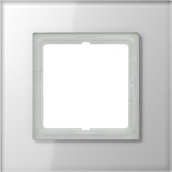 Рамка 1 пост JUNG LS PLUS белое стекло Рамка 1 пост JUNG LS PLUS белое стекло