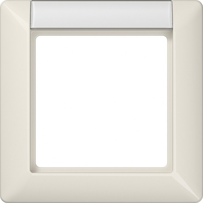 Рамка 1 пост с полем для надписи JUNG AS 500 слоновая кость AS581NA