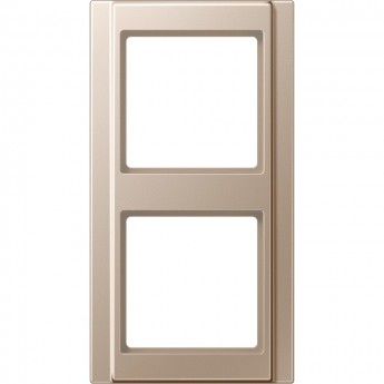 Рамка 2 поста JUNG A 500 шампань