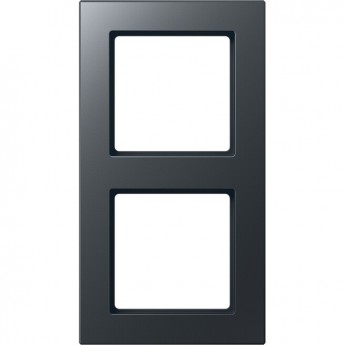 Рамка 2 поста JUNG A CREATION антрацит матовый