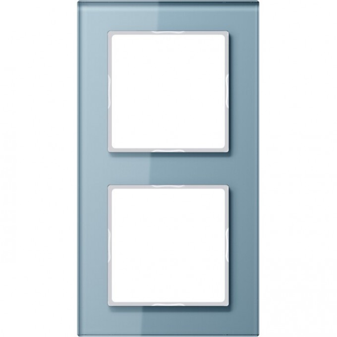 Рамка 2 поста JUNG A CREATION голубое стекло AC582GLBLGR