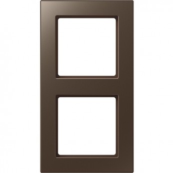 Рамка 2 поста JUNG A CREATION из дюропласта (мокко)