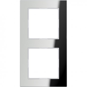 Рамка 2 поста JUNG A CREATION зеркальное серебро Рамка 2 поста JUNG A CREATION зеркальное серебро