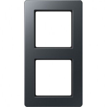 Рамка 2 поста JUNG AFLOW антрацит матовый