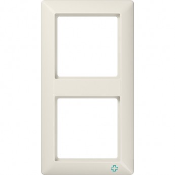 Рамка 2 поста JUNG AS 500 антибактериальная (бежевый)