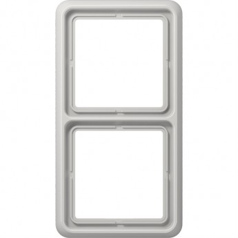 Рамка 2 поста JUNG CD 500 ударопрочная (светло-серый)