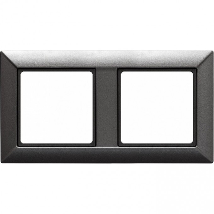 Рамка 2 поста JUNG ECO PROFI антрацит EP482AN